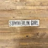 summerlin girl wooden sign