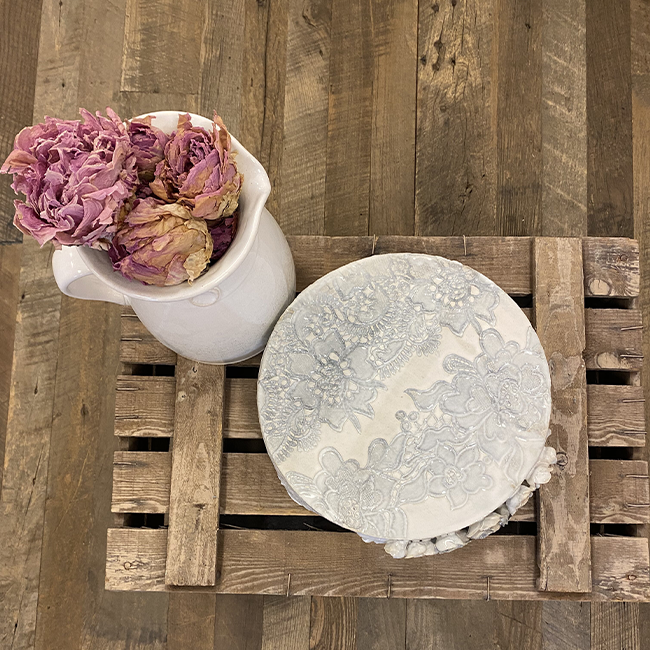 Lace Ceramic Cake Stand